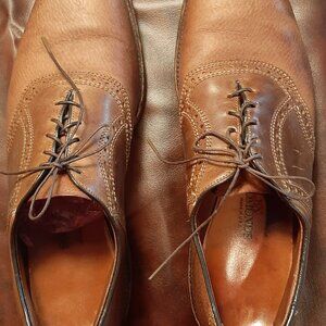 Allen Edmonds Oakmont brown leather mens lace-up dress shoes, 12B